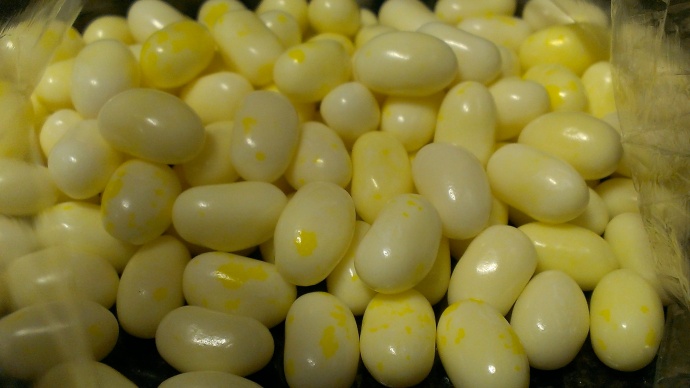 Jelly Belly's Buttered Popcorn flavor.
